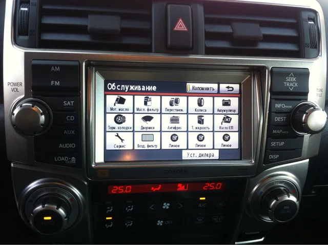 Toyota 4 Runner Перевод монитора