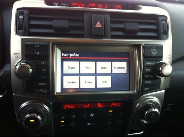 Toyota 4 Runner Перевод монитора